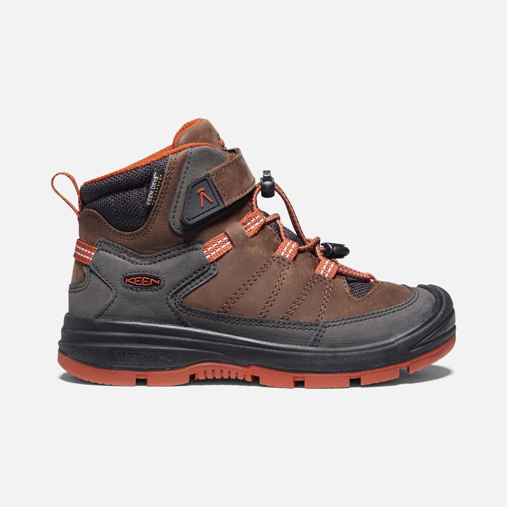 Botas de Seguridad Keen Mexico Marrom - Niños Redwood Waterproof - NJ2758930